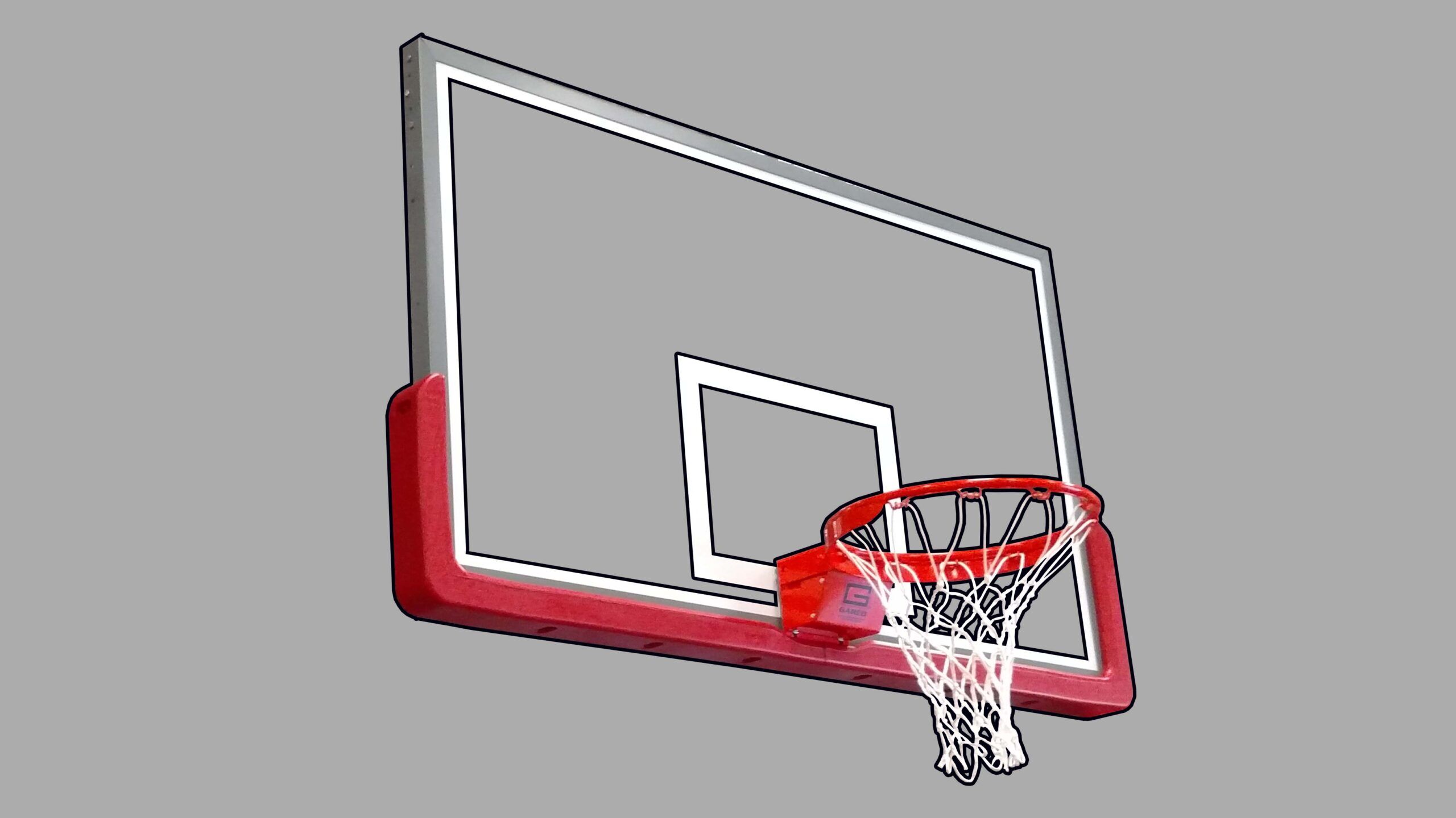 Gared Sports Basketball Goals Steel Frames Professional Glass Backboard