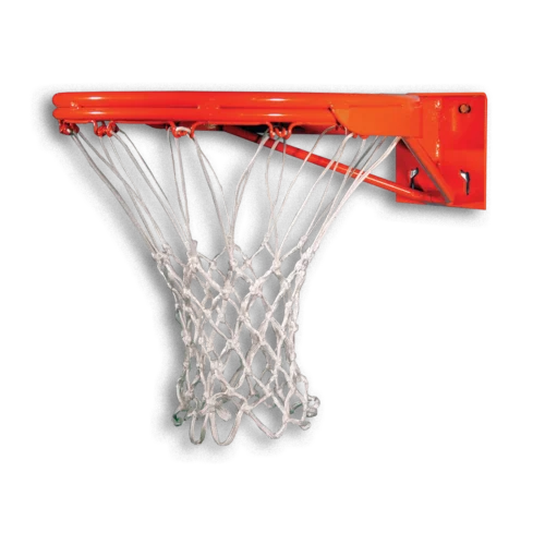 Gared Sports 7550 Titan Fixed Playground Hoop with no-tie net attachment and nylon net,