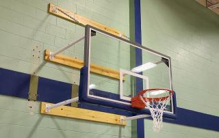 LXP4200 steel frame glass backboard